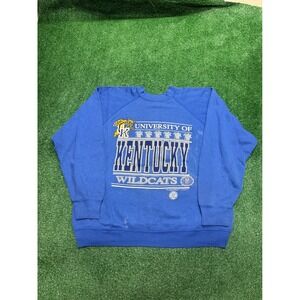 Vintage 90s University of Kentucky Wildcats blue sweatshirt Crewneck FIRE
